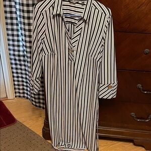 Black and White Striped dress Mlle Gabrielle
